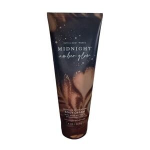 Bath & Body Works Midnight Amber Glow Body Cream Shea Butter 8 OZ New
